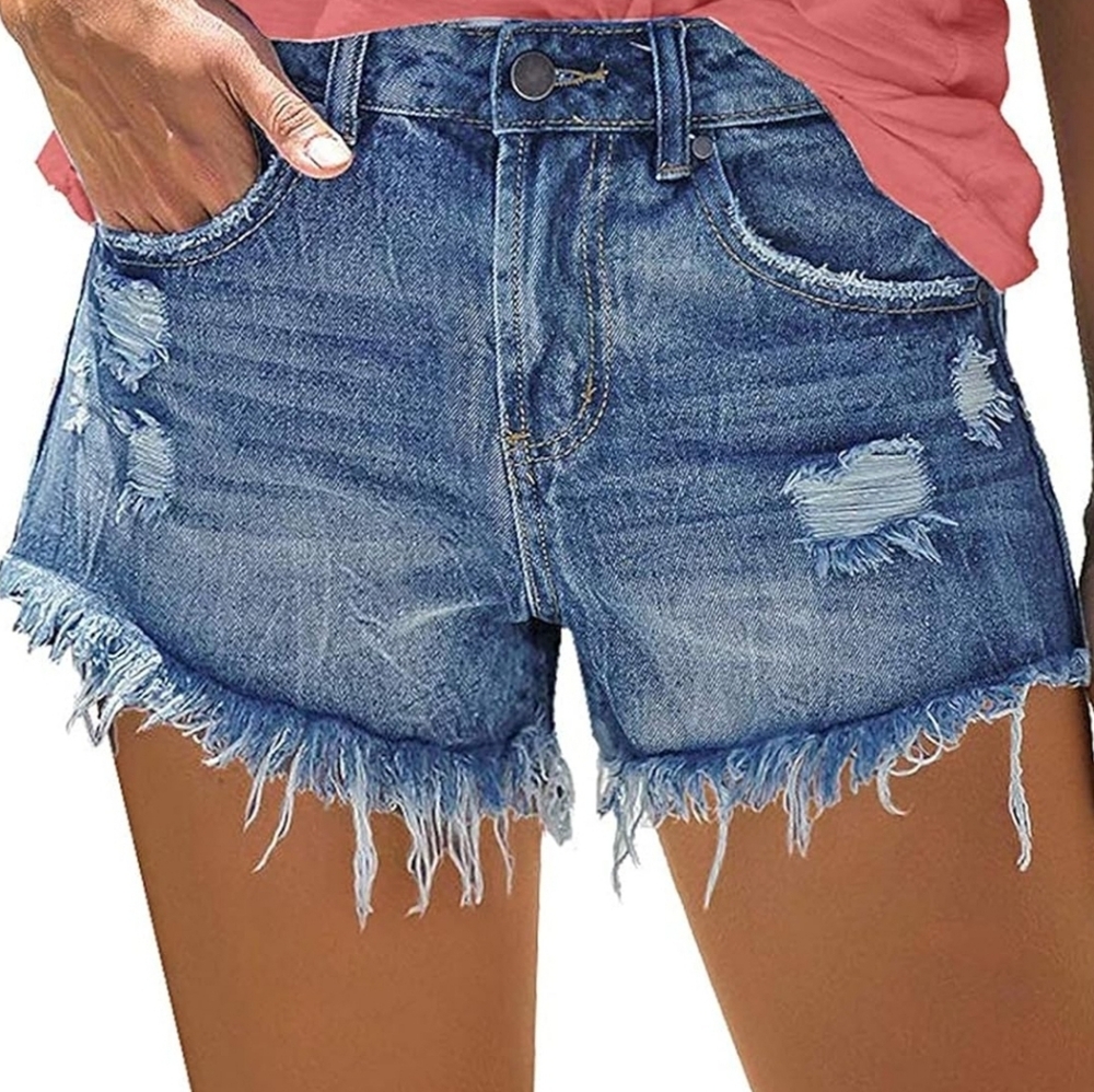 KISSMODA women's denim short shirts size S
